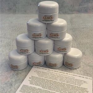 La Mer Moisturizing Cream Sample Jar Lot of 10